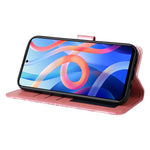 Xiaomi Redmi Note 11T 5G / Note 11S 5G / Note 11 5G (MediaTek) / Poco M4 Pro 5G Solrospräglat PU-läderfodral Stativplånbok mobilfodral