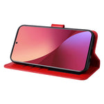 PU-læderpung med solskinsprægning, stander og fuld beskyttelse til Xiaomi 12 5G / 12X 5G / 12S 5G