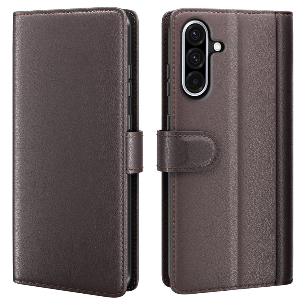 For Samsung Galaxy A36 5G / A56 5G Case Genuine Split Leather Phone Cover with Wallet Stand