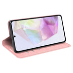 Samsung Galaxy A36 5G / A56 5G-skal i läder med plånbok och skin-touch-funktion.
