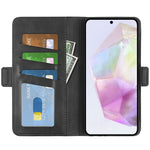For Samsung Galaxy A36 5G / A56 5G Stand Case Calf Texture Leather Wallet Phone Cover