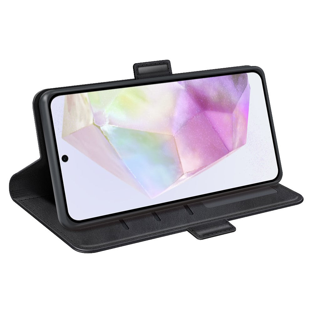 For Samsung Galaxy A36 5G / A56 5G Stand Case Calf Texture Leather Wallet Phone Cover