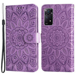 For Xiaomi Redmi Note 12 Pro 4G / 11 Pro 4G (MediaTek) / Note 11 Pro 5G (Qualcomm) / Note 11E Pro 5G Sunflower Imprinted PU Leather Stand Case Wallet Phone Cover with Strap