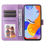For Xiaomi Redmi Note 12 Pro 4G / 11 Pro 4G (MediaTek) / Note 11 Pro 5G (Qualcomm) / Note 11E Pro 5G Sunflower Imprinted PU Leather Stand Case Wallet Phone Cover with Strap