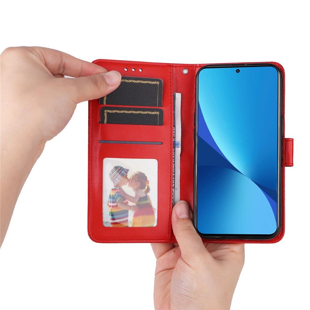 For Xiaomi 12 Lite 5G Imprinted Sunflower Pattern PU Leather Flip Stand Phone Case Wallet Protective Phone Cover with Strap