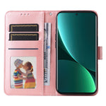Xiaomi 12 Pro 5G / 12 Pro (Dimensity) 5G / 12S Pro 5G Reptåligt PU-läderfodral med solrosmotiv, plånbok och skyddande design.