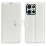 Til Motorola Moto G75 5G Cover Litchi Tekstur Stødsikkert Læder Pung Telefoncover