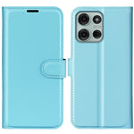 Til Motorola Moto G75 5G Cover Litchi Tekstur Stødsikkert Læder Pung Telefoncover