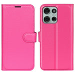Til Motorola Moto G75 5G Cover Litchi Tekstur Stødsikkert Læder Pung Telefoncover