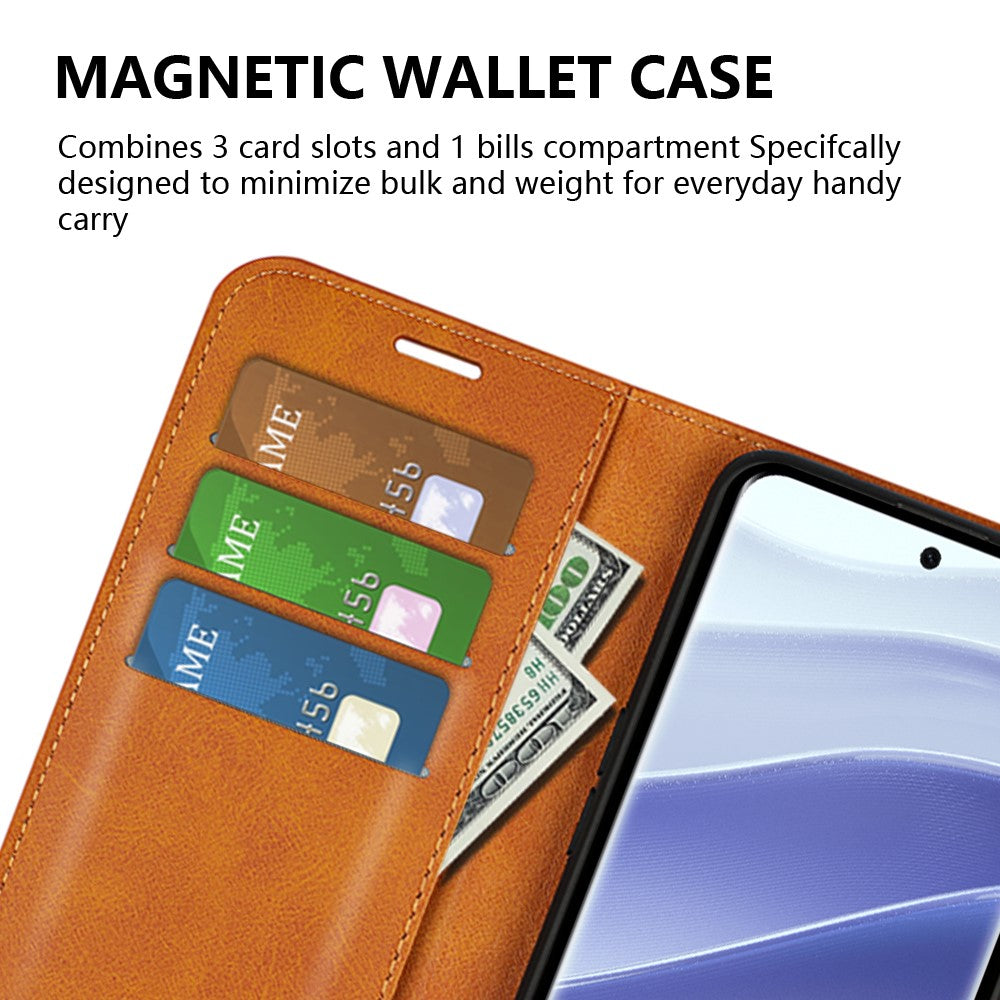 For Xiaomi Redmi Note 14 Pro 5G / Poco X7 5G Stand Case Anti-Scratch Calf Texture Leather Phone Cover