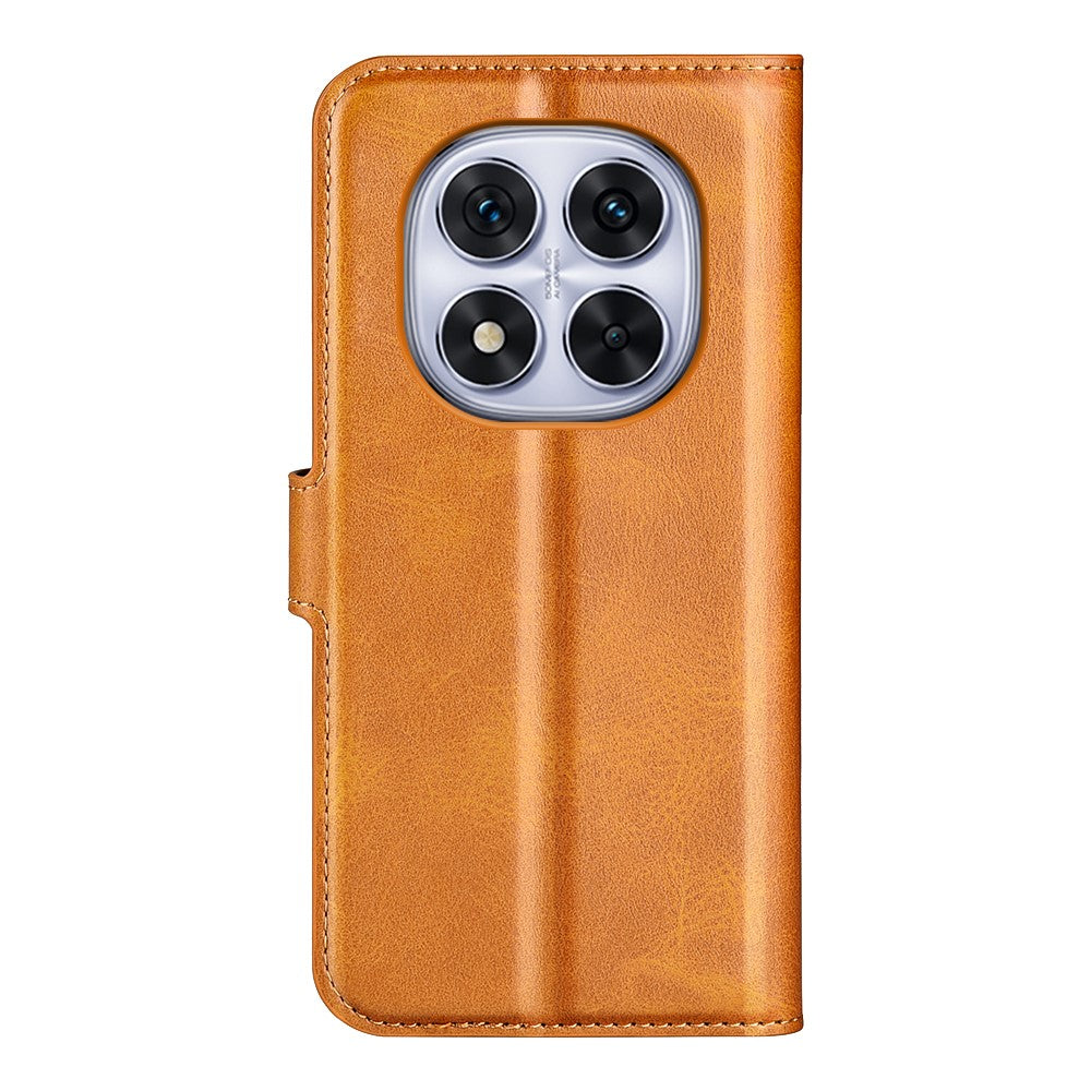 For Xiaomi Redmi Note 14 Pro 5G / Poco X7 5G Stand Case Anti-Scratch Calf Texture Leather Phone Cover