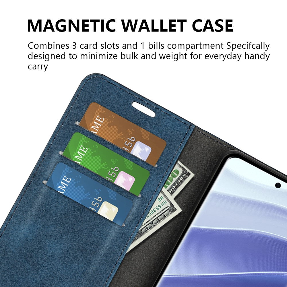 For Xiaomi Redmi Note 14 Pro 5G / Poco X7 5G Case Skin-Touch Leather Wallet Phone Cover
