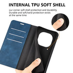 For Xiaomi Redmi Note 14 Pro 5G / Poco X7 5G Case Skin-Touch Leather Wallet Phone Cover