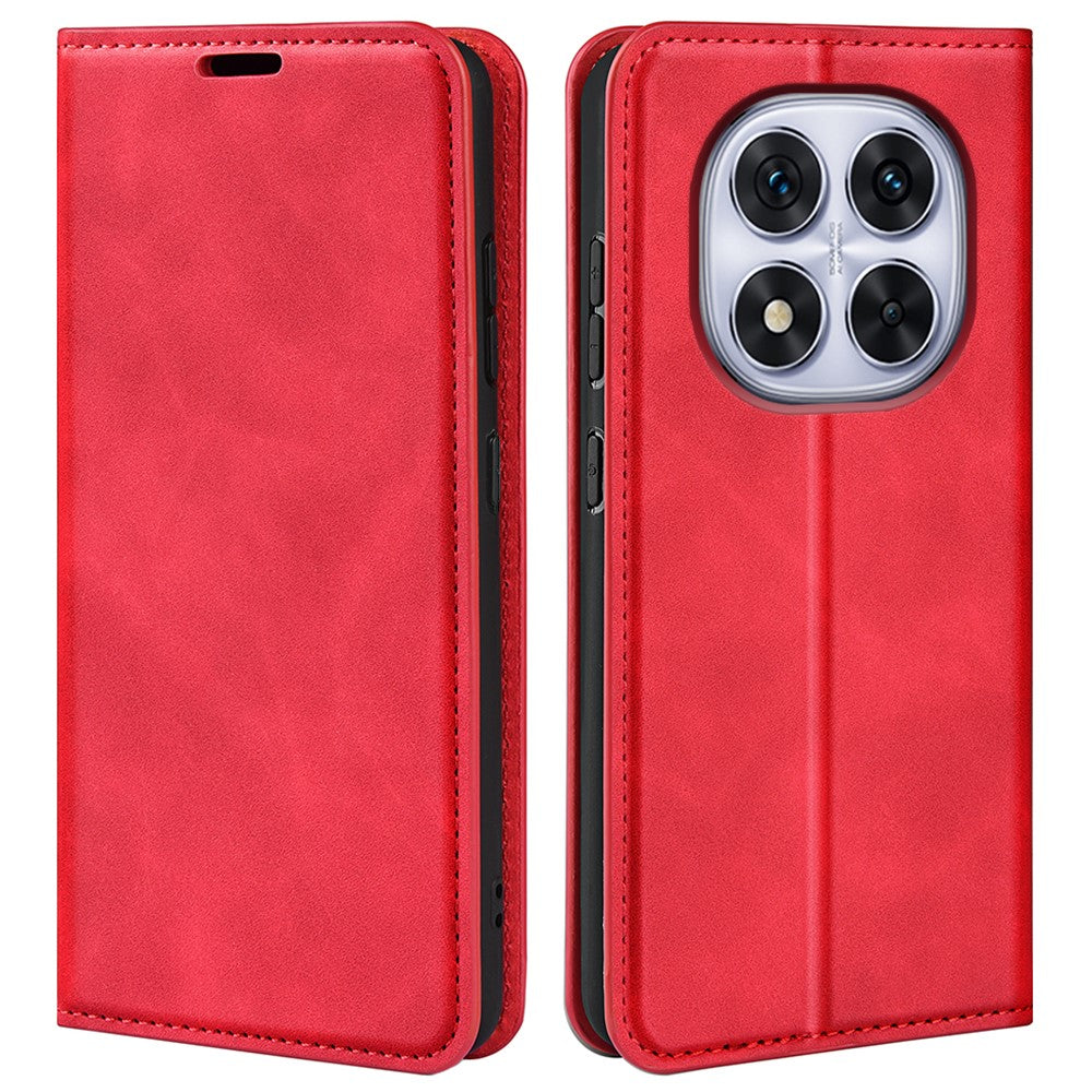 For Xiaomi Redmi Note 14 Pro 5G / Poco X7 5G Case Skin-Touch Leather Wallet Phone Cover