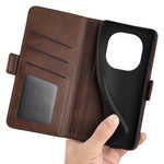 For Xiaomi Redmi Note 14 Pro 5G / Poco X7 5G Stand Case Calf Texture Leather Wallet Phone Cover