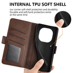 For Xiaomi Redmi Note 14 Pro 5G / Poco X7 5G Stand Case Calf Texture Leather Wallet Phone Cover