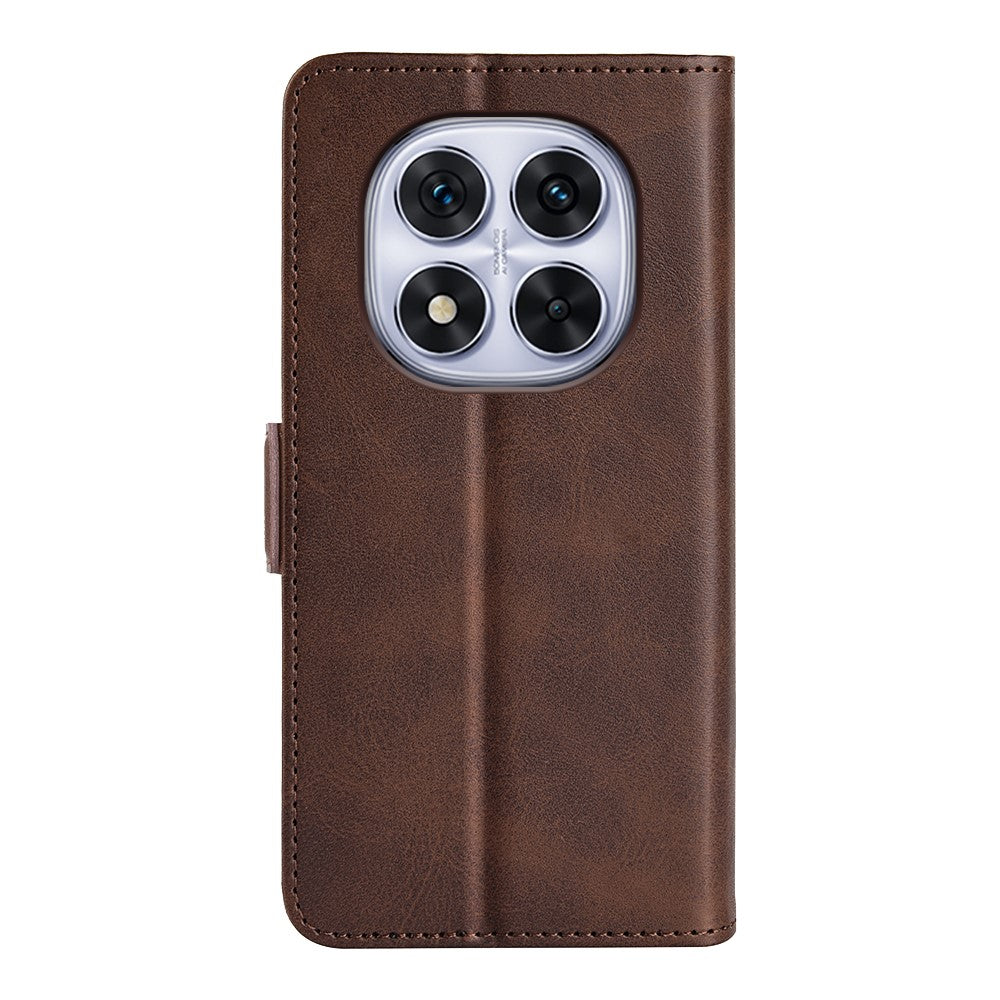 For Xiaomi Redmi Note 14 Pro 5G / Poco X7 5G Stand Case Calf Texture Leather Wallet Phone Cover