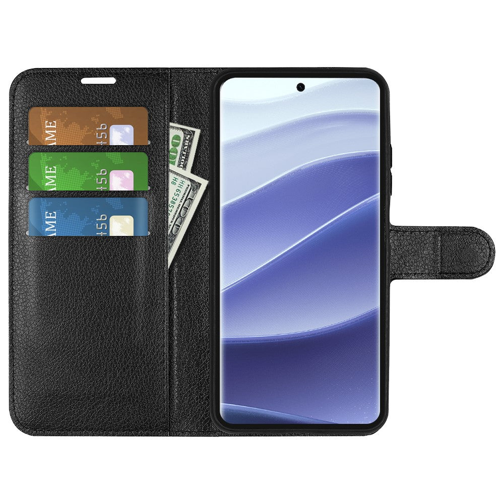 For Xiaomi Redmi Note 14 Pro 5G / Poco X7 5G Case Litchi Texture Shockproof Leather Wallet Phone Cover