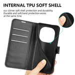 For Xiaomi Redmi Note 14 Pro 5G / Poco X7 5G Case Litchi Texture Shockproof Leather Wallet Phone Cover
