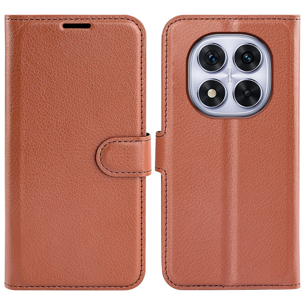 For Xiaomi Redmi Note 14 Pro 5G / Poco X7 5G Case Litchi Texture Shockproof Leather Wallet Phone Cover