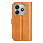 For Xiaomi Redmi Note 14 5G Stand Case Anti-Scratch Calf Texture Leather Phone Cover