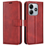 For Xiaomi Redmi Note 14 5G Stand Case Anti-Scratch Calf Texture Leather Phone Cover