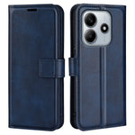 For Xiaomi Redmi Note 14 5G Stand Case Anti-Scratch Calf Texture Leather Phone Cover