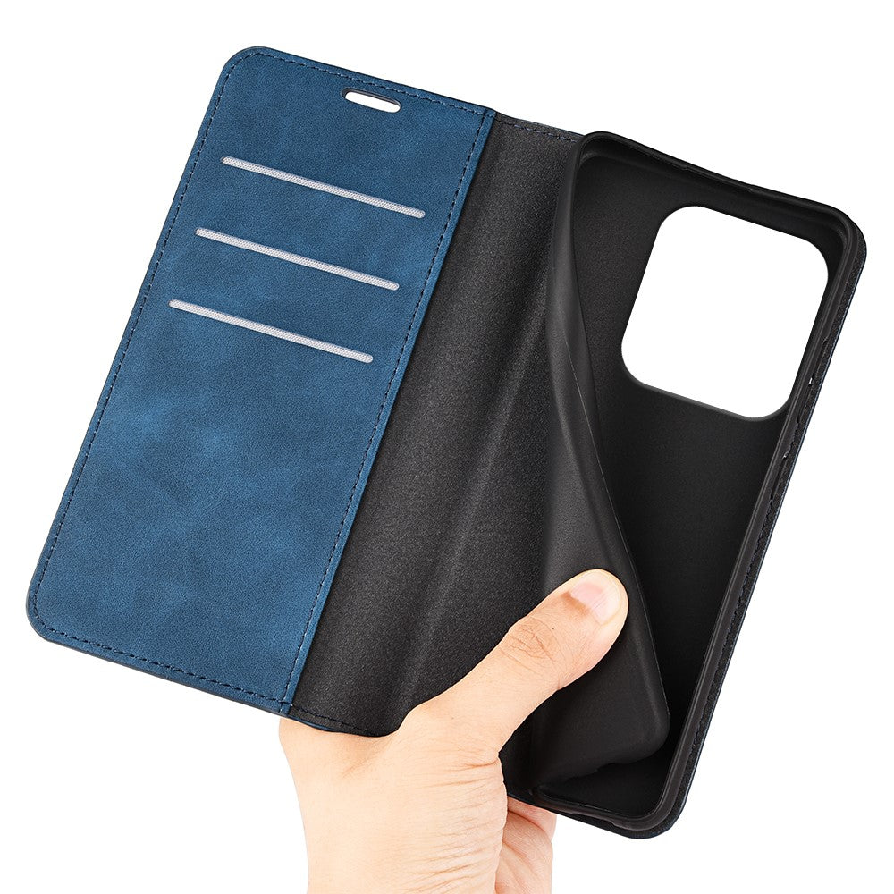 For Xiaomi Redmi Note 14 5G Case Skin-Touch Leather Wallet Phone Cover