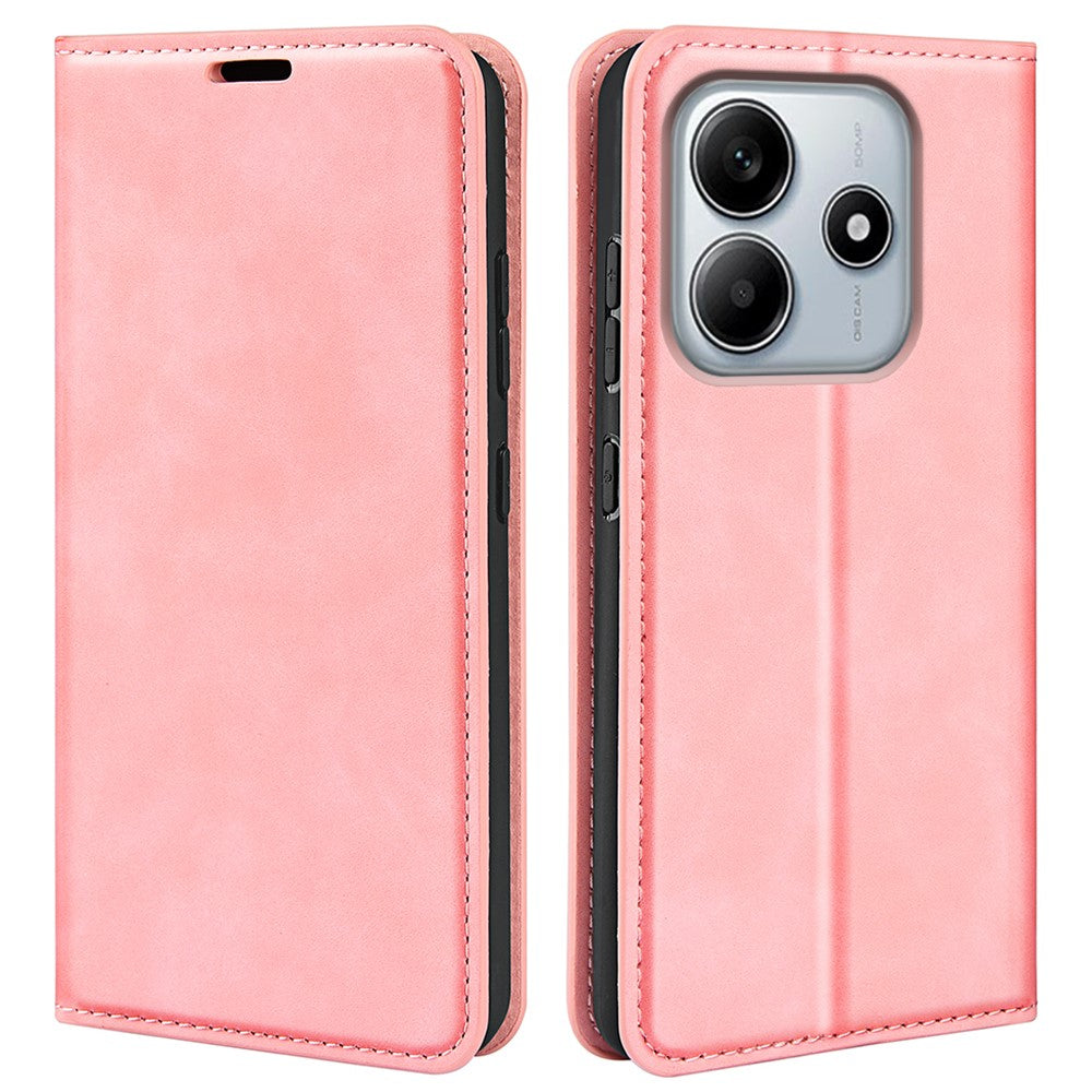 For Xiaomi Redmi Note 14 5G Case Skin-Touch Leather Wallet Phone Cover