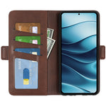 For Xiaomi Redmi Note 14 5G Stand Case Calf Texture Leather Wallet Phone Cover