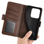 For Xiaomi Redmi Note 14 5G Stand Case Calf Texture Leather Wallet Phone Cover