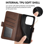 For Xiaomi Redmi Note 14 5G Stand Case Calf Texture Leather Wallet Phone Cover