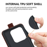 For Xiaomi Redmi Note 14 5G Case with Card Slots Vertical Flip Leather Phone Cover