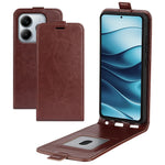 For Xiaomi Redmi Note 14 5G Case with Card Slots Vertical Flip Leather Phone Cover