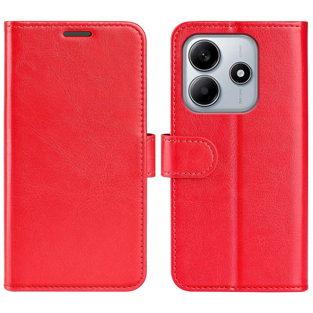 For Xiaomi Redmi Note 14 5G Wallet Case Crazy Horse Texture Stand Leather Phone Cover