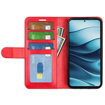 For Xiaomi Redmi Note 14 5G Wallet Case Crazy Horse Texture Stand Leather Phone Cover