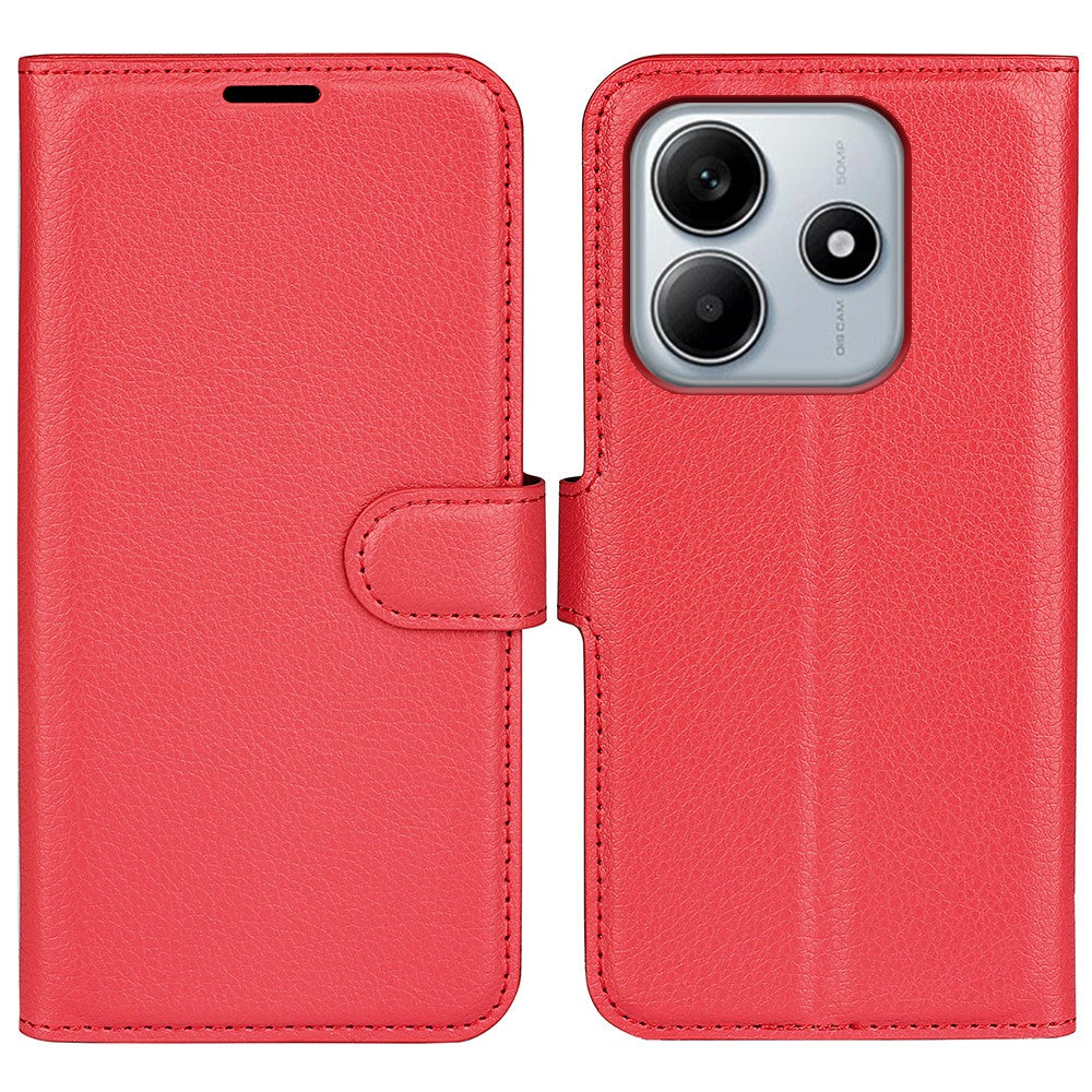 For Xiaomi Redmi Note 14 5G Case Litchi Texture Shockproof Leather Wallet Phone Cover