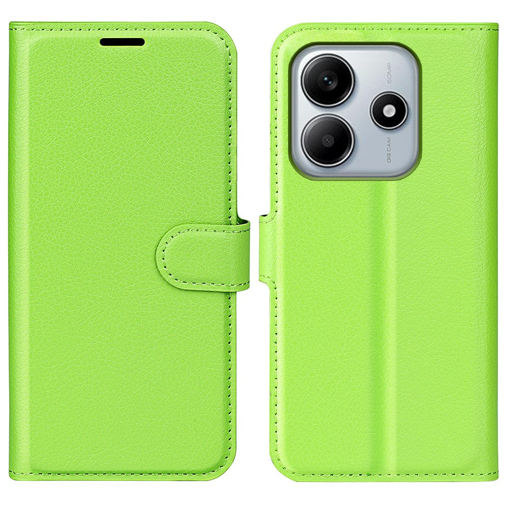 For Xiaomi Redmi Note 14 5G Case Litchi Texture Shockproof Leather Wallet Phone Cover