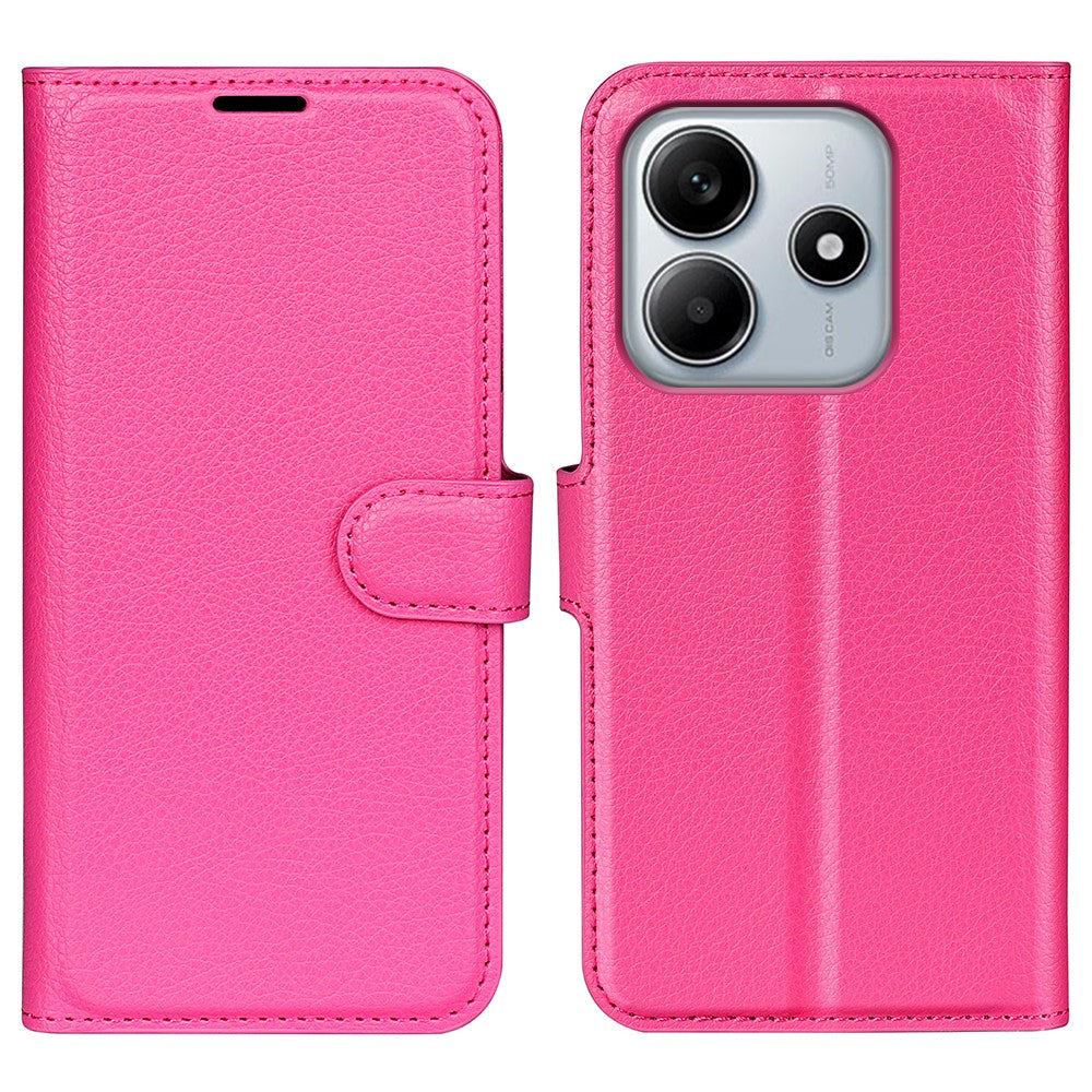 For Xiaomi Redmi Note 14 5G Case Litchi Texture Shockproof Leather Wallet Phone Cover