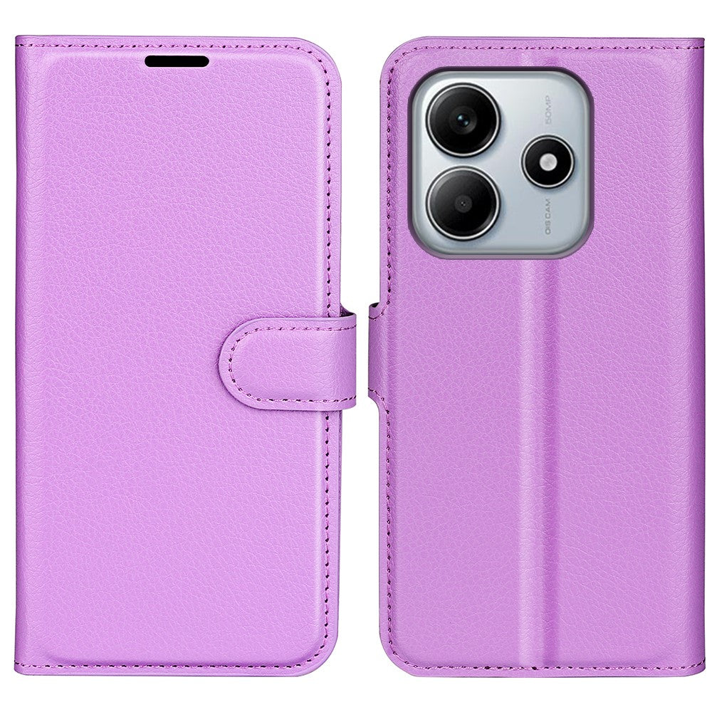 For Xiaomi Redmi Note 14 5G Case Litchi Texture Shockproof Leather Wallet Phone Cover