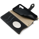For Samsung Galaxy S25 Leather Case Wallet Stand Cover Irregular Tail Style with Chain Strap