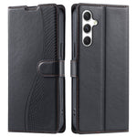 Samsung Galaxy A25 5G (Global) (161,0 x 76,5 x 8,3 mm) fodral med prickar, präglat PU-läder, fällbart mobilfodral med kortplats och rem