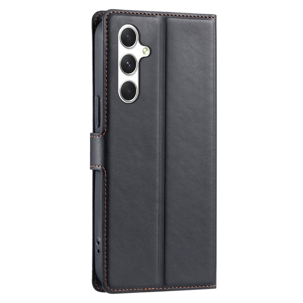 Til Samsung Galaxy A54 5G cover med prikker præget PU læder flip telefoncover med kortplads, rem