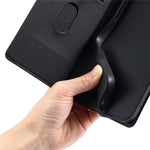 Til Samsung Galaxy A54 5G cover med prikker præget PU læder flip telefoncover med kortplads, rem