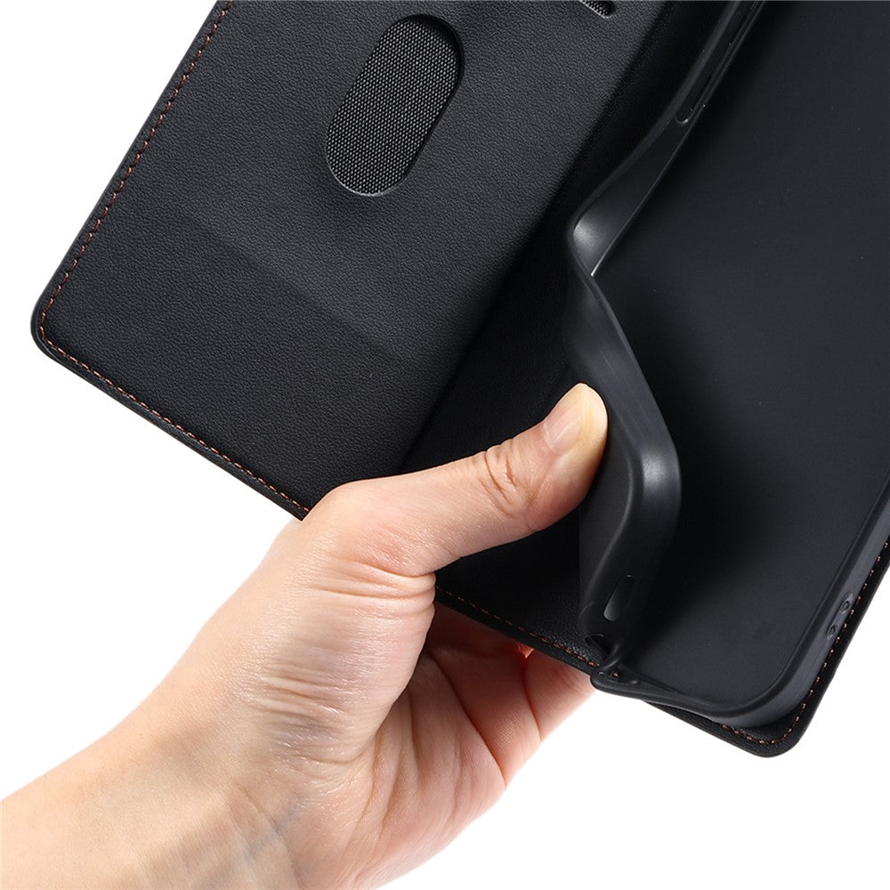 Til Samsung Galaxy A54 5G cover med prikker præget PU læder flip telefoncover med kortplads, rem
