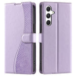 Til Samsung Galaxy A54 5G cover med prikker præget PU læder flip telefoncover med kortplads, rem