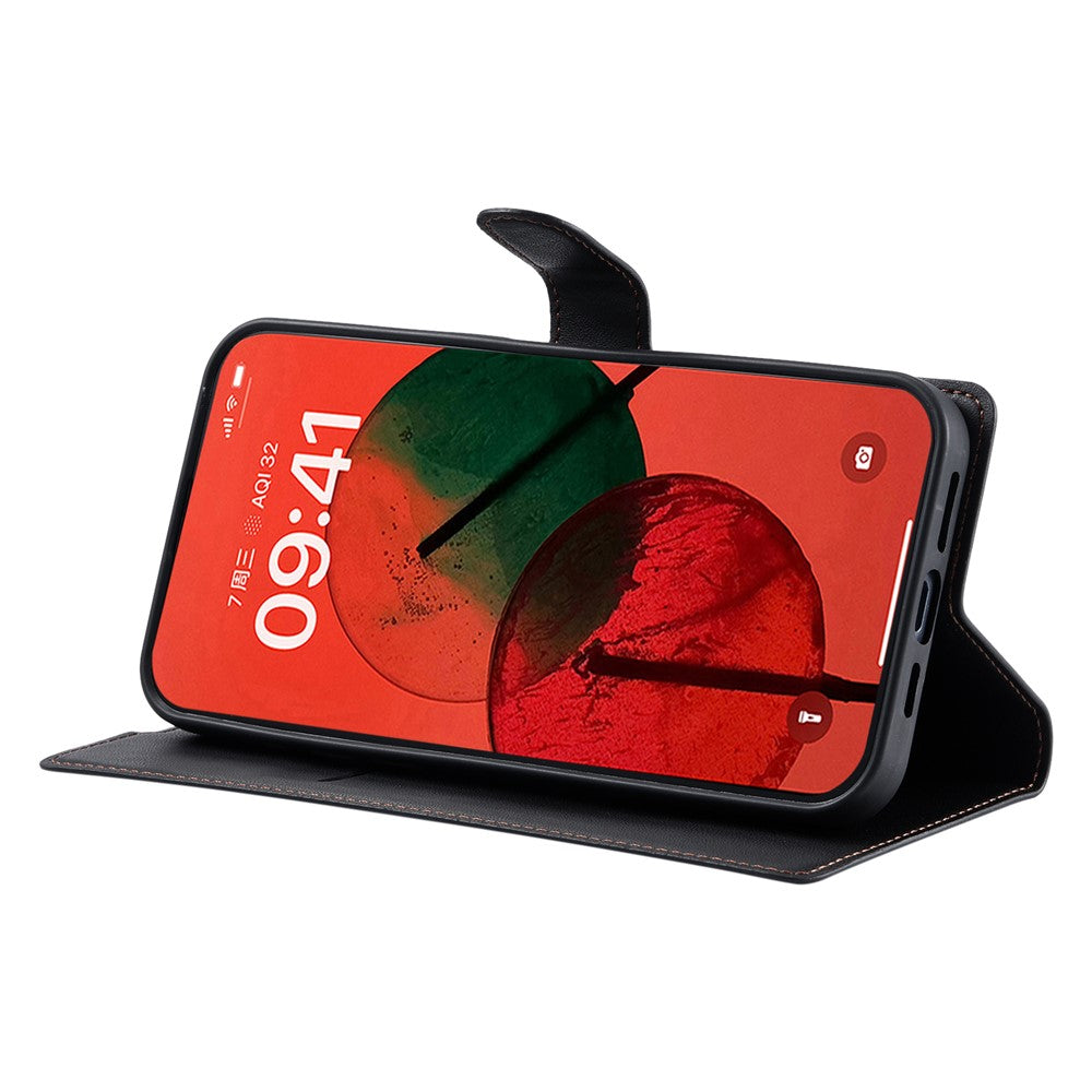 Til Samsung Galaxy S24 FE Etui Prikker Præget PU Læder Flip Telefon Cover med Kortlomme, Rem