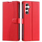 Til Samsung Galaxy S24 FE Etui Prikker Præget PU Læder Flip Telefon Cover med Kortlomme, Rem