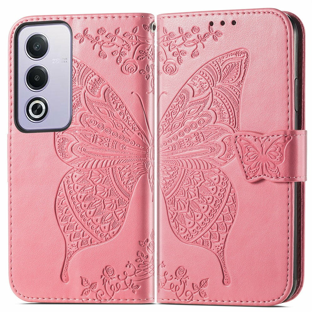 For Oppo A80 5G Case PU Leather Wallet Phone Cover Butterfly Pattern
