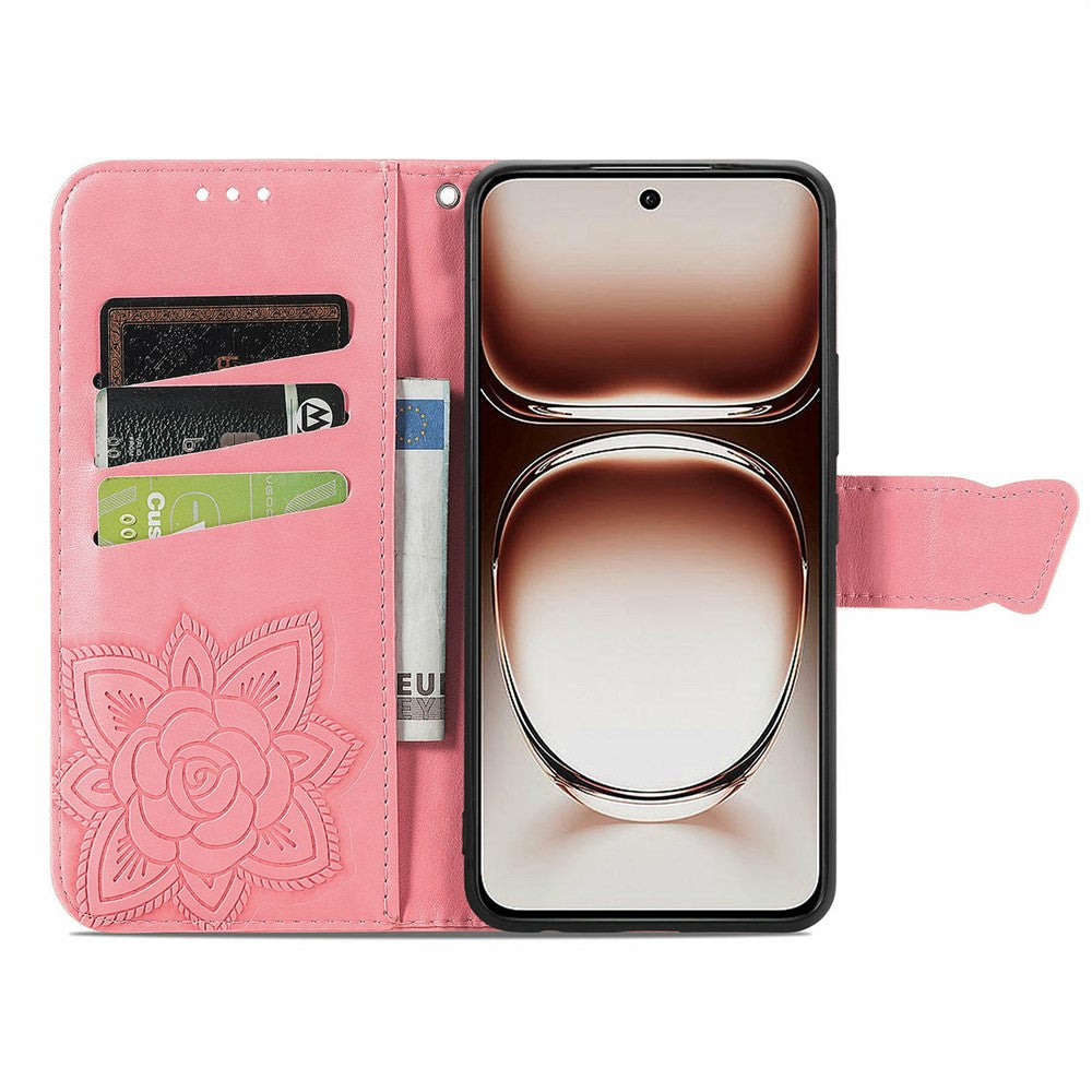 For Oppo A80 5G Case PU Leather Wallet Phone Cover Butterfly Pattern